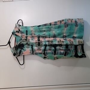 Bashara Lesser Tie Dye Hooded Vest Size Medium